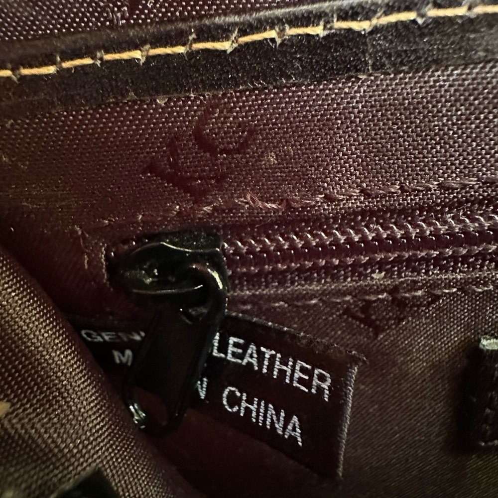 Kenneth Cole Black Leather Super-Mini Bag Edgy Silver-tone Chain Strap Minimal - Picture 12 of 16